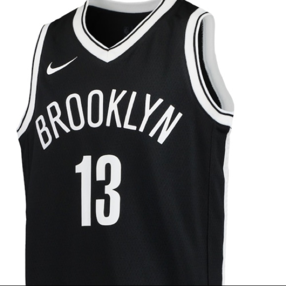 Youth Brooklyn Nets Nike Harden Swingman Jersey - Picture 3 of 4